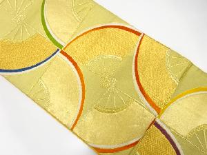 アンティーク 扇模様織り出し袋帯(着用可)